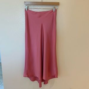 Like New Zara Slip Midi Skirt